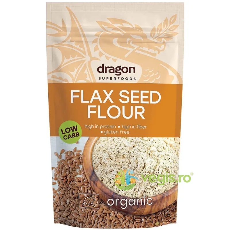 Faina din Seminte de In fara Gluten Ecologica/Bio 200g Dragon Superfoods — preț și oferte