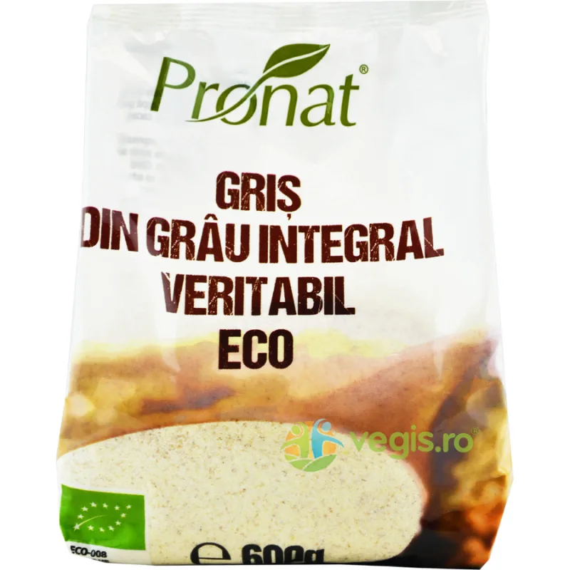 Gris din Grau Integral Veritabil Ecologic/Bio 600g PRONAT — preț și oferte