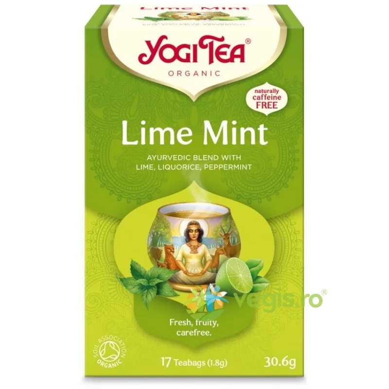 Ceai cu Lamaie Verde si Menta Ecologic/Bio 17dz YOGI TEA — preț și oferte