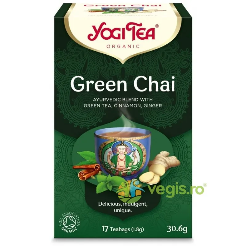 Ceai Verde (Green Chai) Ecologic/Bio 17dz YOGI TEA — preț și oferte