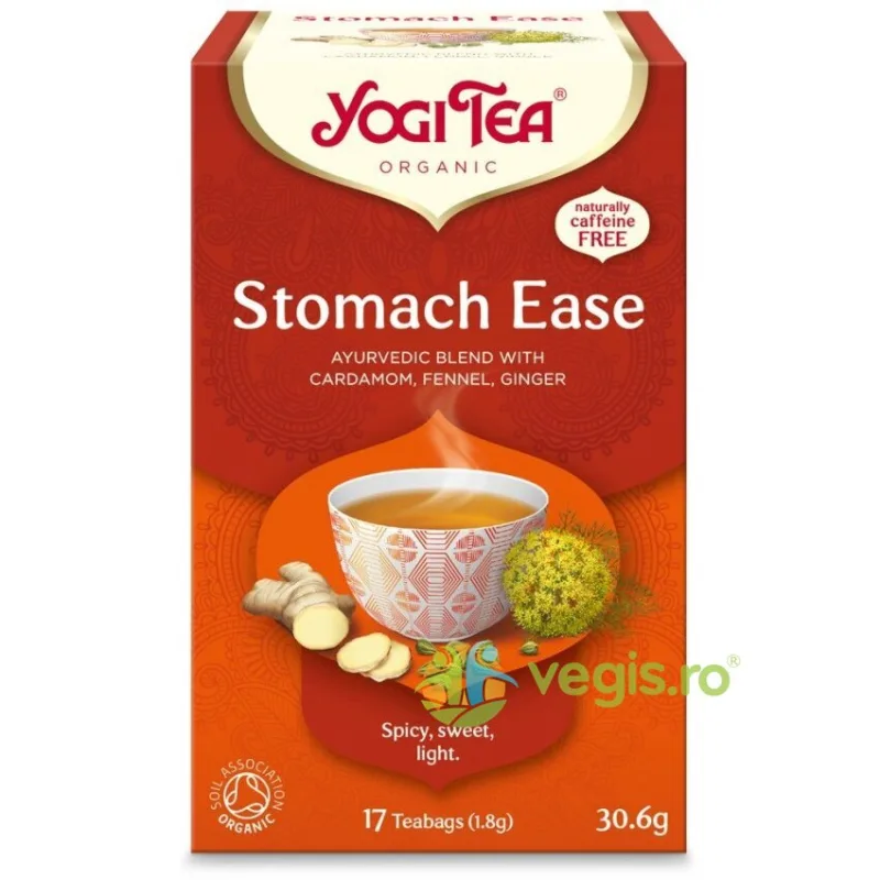 Ceai Digestiv (Stomach Ease) Ecologic/Bio 17dz YOGI TEA — preț și oferte