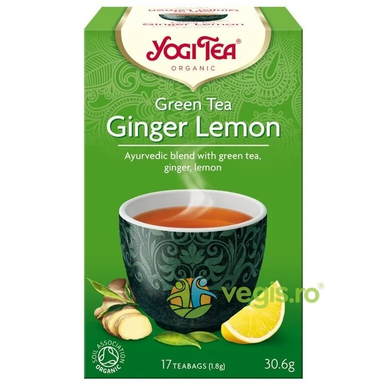 Ceai Verde cu Ghimbir si Lamaie Ecologic/Bio 17dz YOGI TEA — preț și oferte