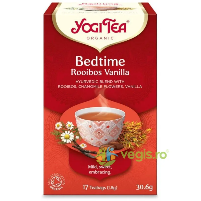 Ceai Bedtime cu Rooibos si Vanilie Ecologic/Bio 17dz YOGI TEA — preț și oferte
