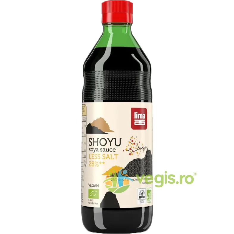 Sos de Soia Shoyu cu Continut Redus de Sare Ecologic/Bio 250ml LIMA — preț și oferte