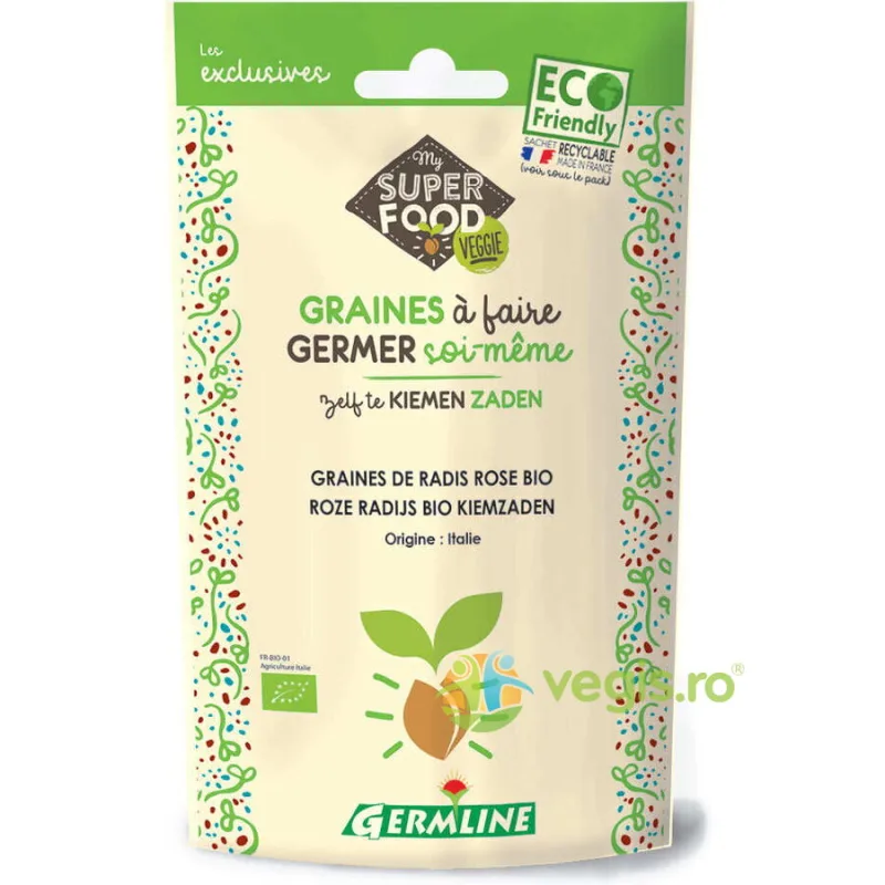 Seminte de Ridiche Rosie pentru Germinat Ecologice/Bio 100g GERMLINE — preț și oferte