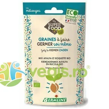 Mix Seminte de Alfalfa si Rucola pentru Germinat Ecologic/Bio 150g GERMLINE — preț și oferte
