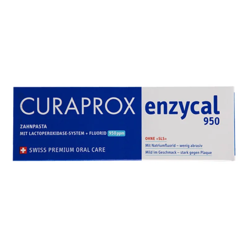 Pasta de dinti cu enzime si fluor EnzyCal 950, 75 ml, Curaprox — preț și oferte