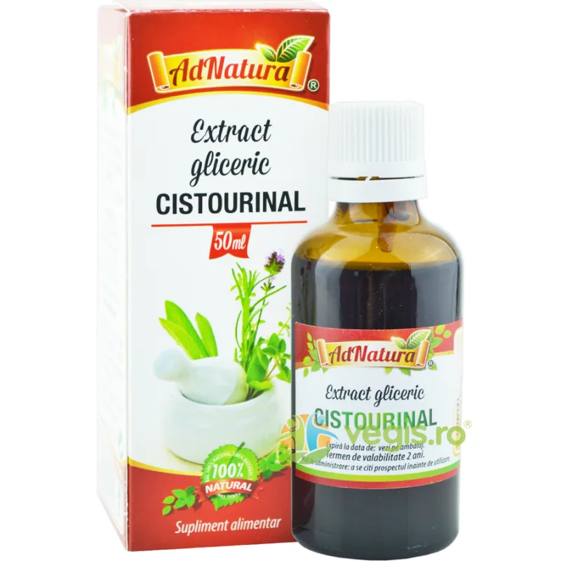 Extract Gliceric Cistourinal fara Alcool 50ml ADNATURA — preț și oferte