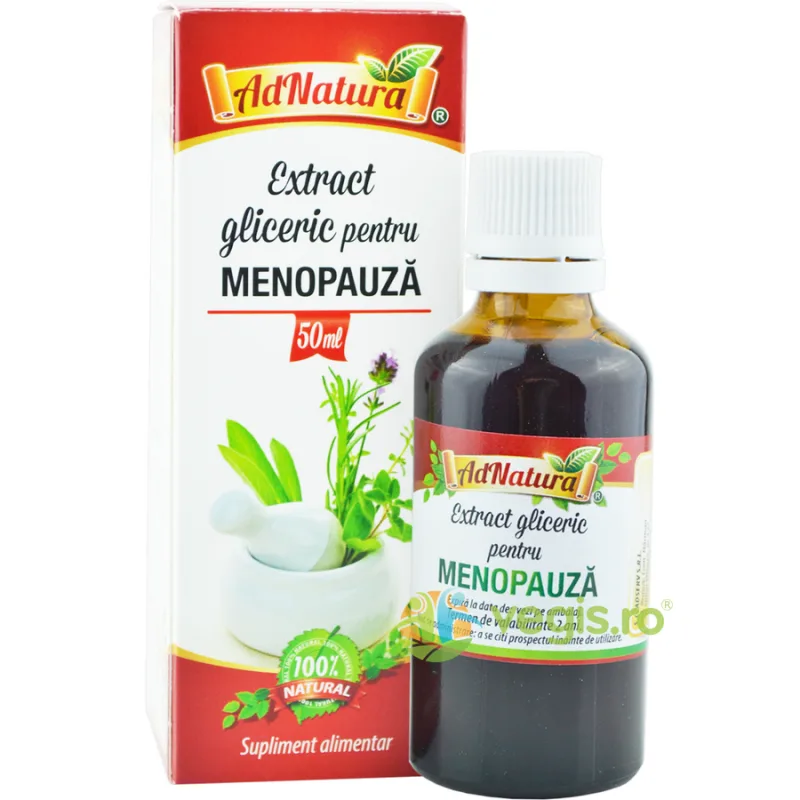 Extract Gliceric pentru Menopauza fara Alcool 50ml ADNATURA — preț și oferte