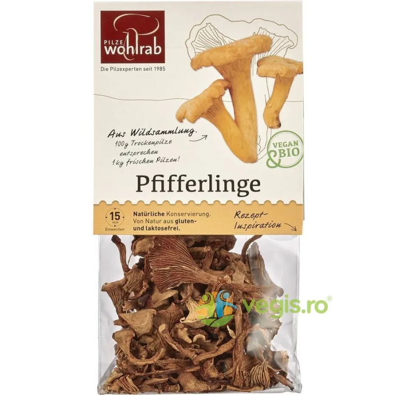 Ciuperci Galbiori Deshidratati Ecologici/Bio 20g WOHLRAB — preț și oferte