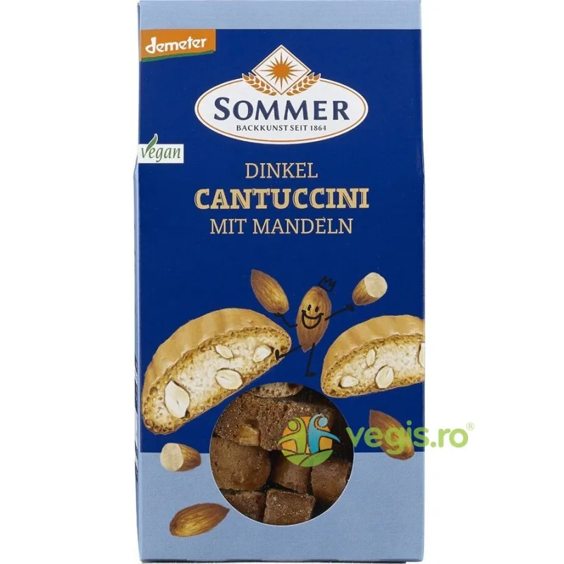 Cantuccini din Spelta cu Migdale Ecologici/Bio 150g SOMMER — preț și oferte