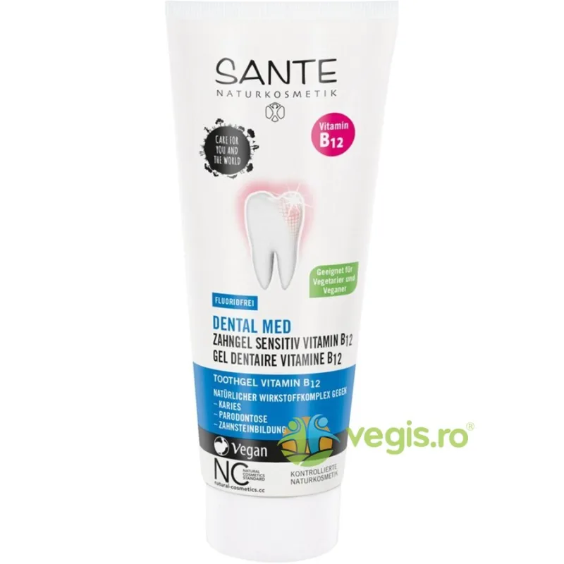 Gel pentru Dinti Sensibili cu Vitamina B12 75ml SANTE — preț și oferte