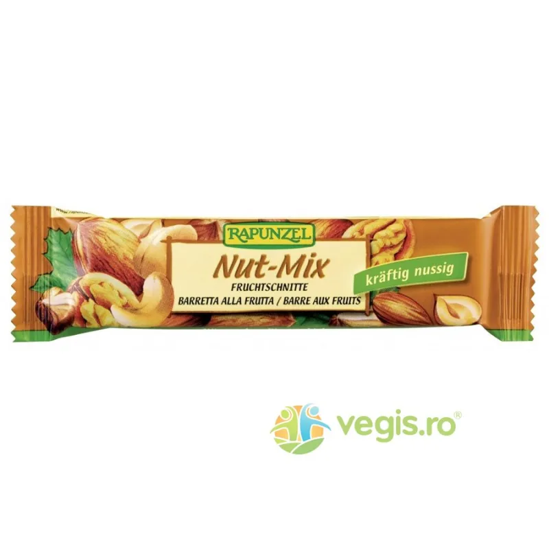 Baton cu Fructe, Nuci si Alune Ecologic/Bio 40g Rapunzel — preț și oferte