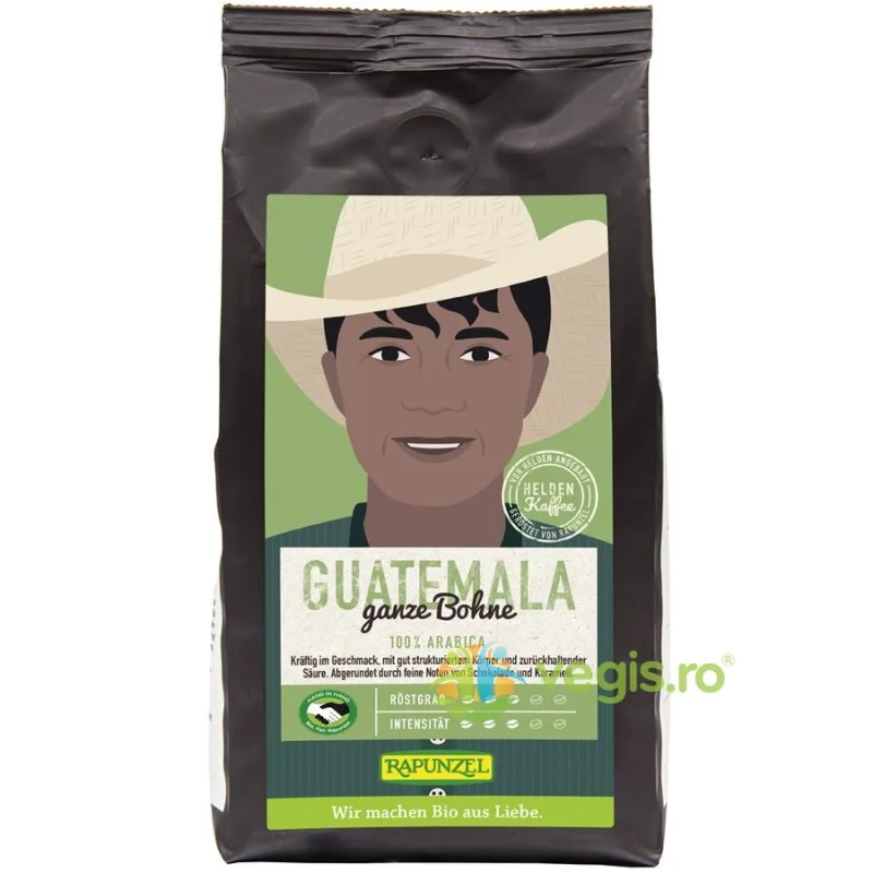 Cafea Arabica Boabe Guatemala Ecologica/Bio 250g Rapunzel — preț și oferte