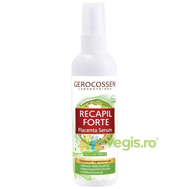 Ser Tratament pentru Regenerarea Parului cu Placenta Vegetala de Grau Recapil Forte 125ml GEROCOSSEN — preț și oferte