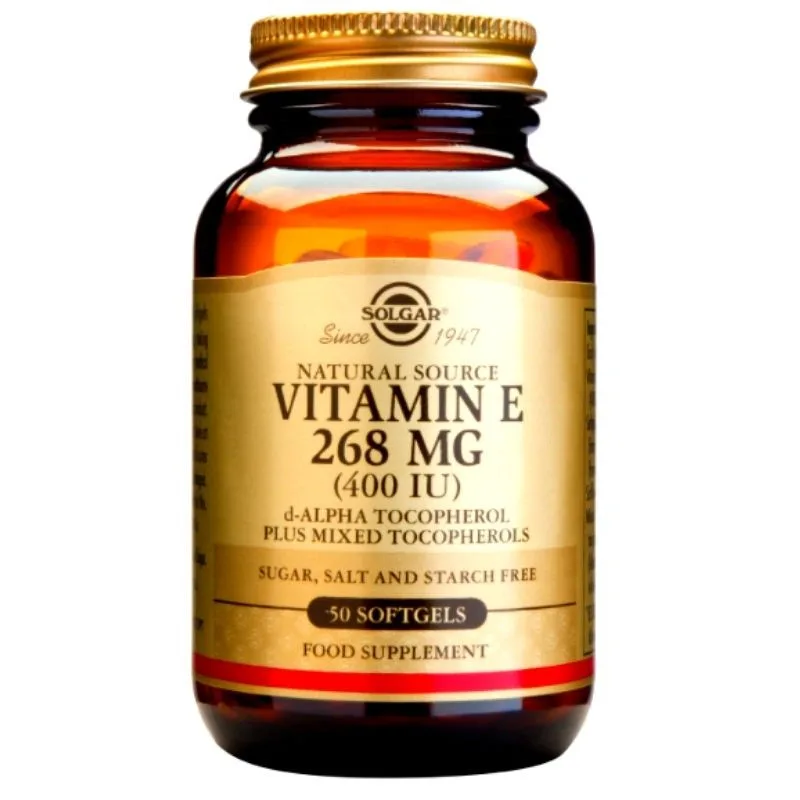 Solgar Vitamin E 268mg 400 UI, 50 capsule gelate — preț și oferte