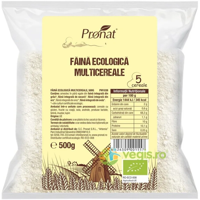 Faina Multicereale Ecologica/Bio 500g PRONAT — preț și oferte