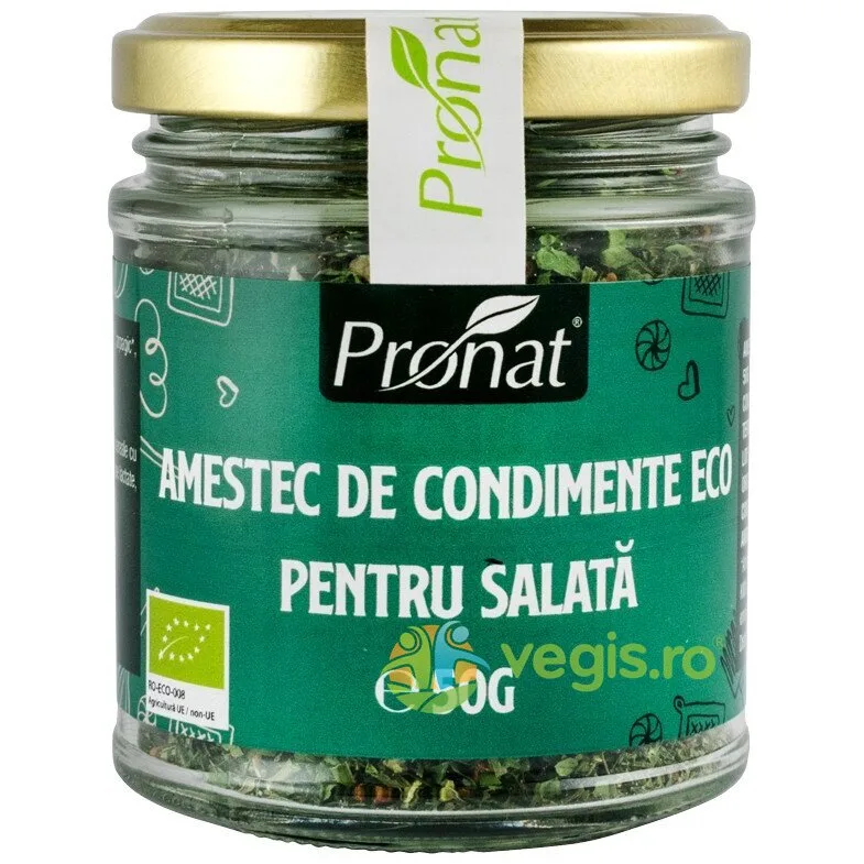 Amestec de Condimente pentru Salata Ecologic/Bio 50g PRONAT — preț și oferte