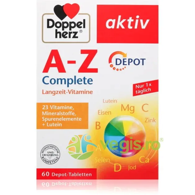 A-Z Depot cu Luteina Aktiv 60cpr DOPPELHERZ — preț și oferte