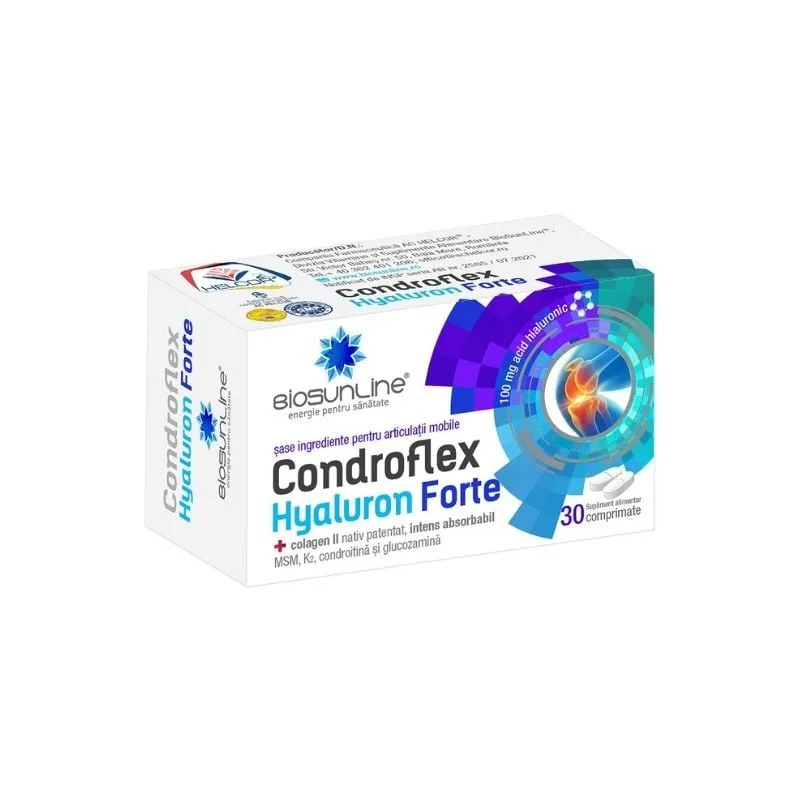Condroflex Hyaluron Forte, 30 comprimate, Helcor HELCOR BAIA MARE — preț și oferte
