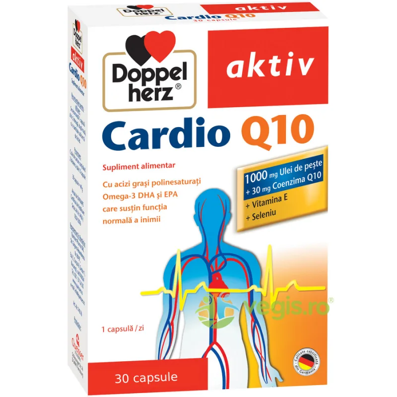 Cardio Q10 Aktiv 30cps DOPPELHERZ — preț și oferte