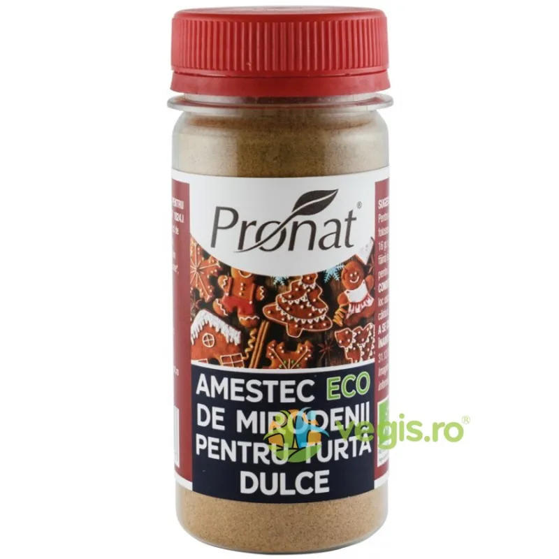 Amestec de Mirodenii pentru Turta Dulce Ecologic/Bio 50g PRONAT — preț și oferte