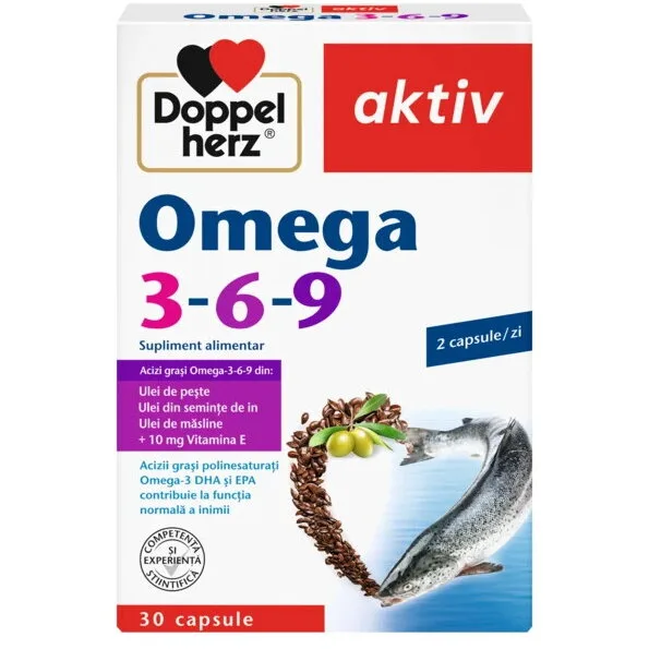 Omega 3-6-9 Aktiv 30cps DOPPELHERZ — preț și oferte