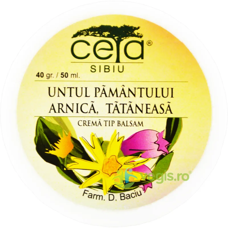 Unguent Untul Pamantului, Arnica si Tataneasa 40g Ceta Sibiu — preț și oferte
