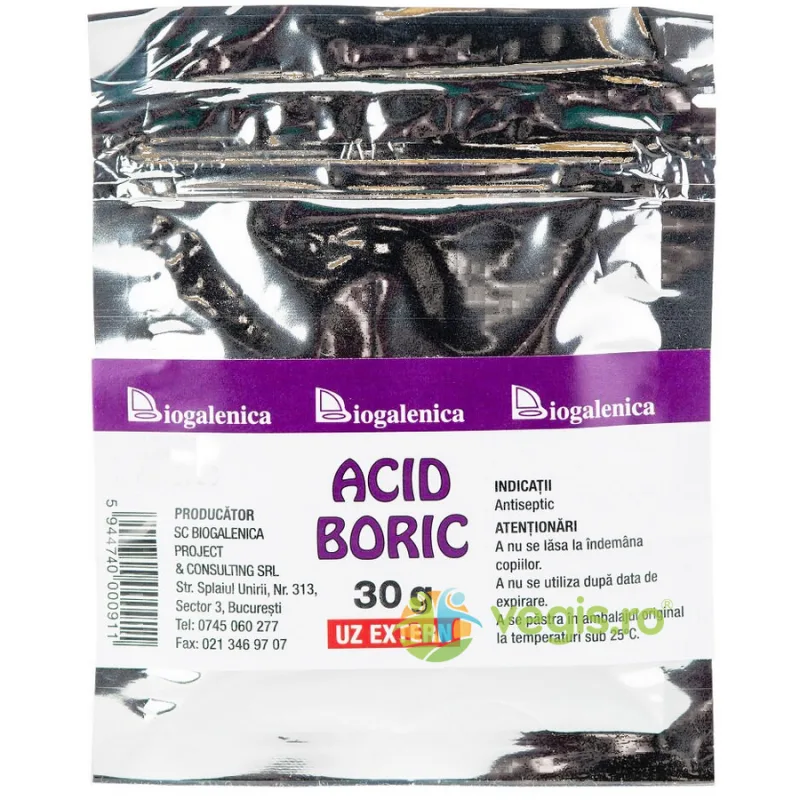 Acid Boric 30g Biogalenica — preț și oferte