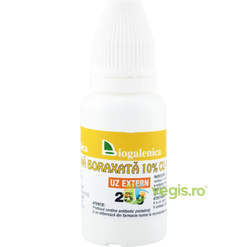 Glicerina Boraxata 10% cu Nistatina 25g Biogalenica — preț și oferte
