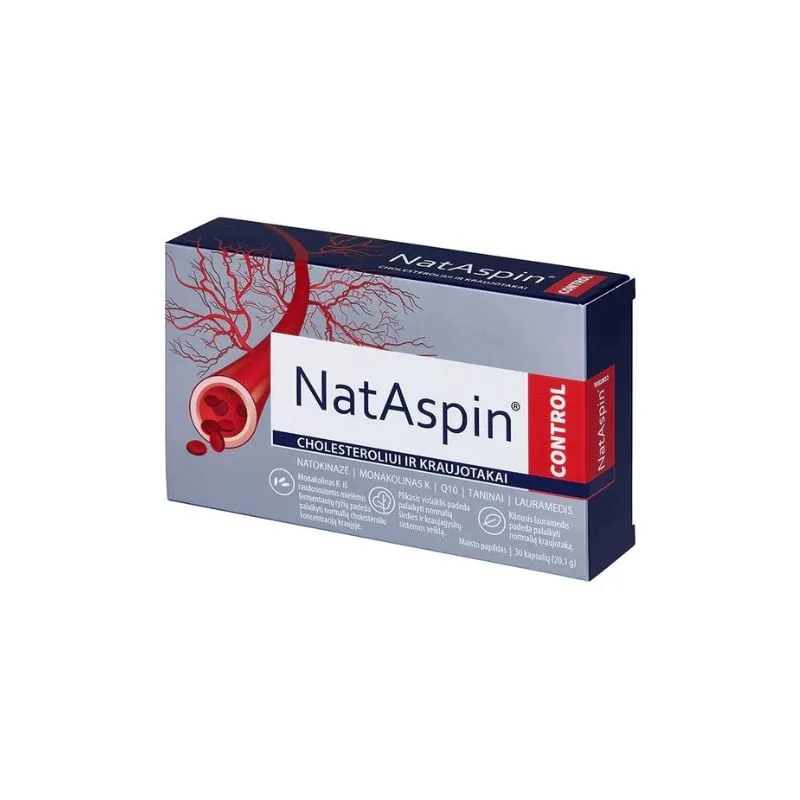 Nataspin Control Pro pentru controlul colesterolului, 30 capsule, Valentis — preț și oferte