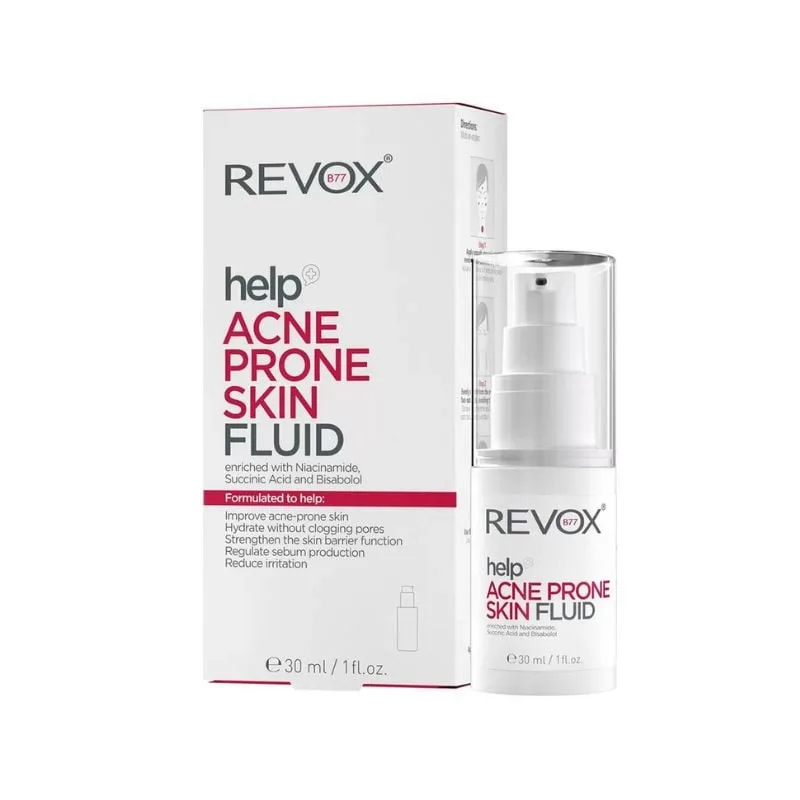 Fluid pentru piele predispusa la acnee Help, 30ml, Revox — preț și oferte