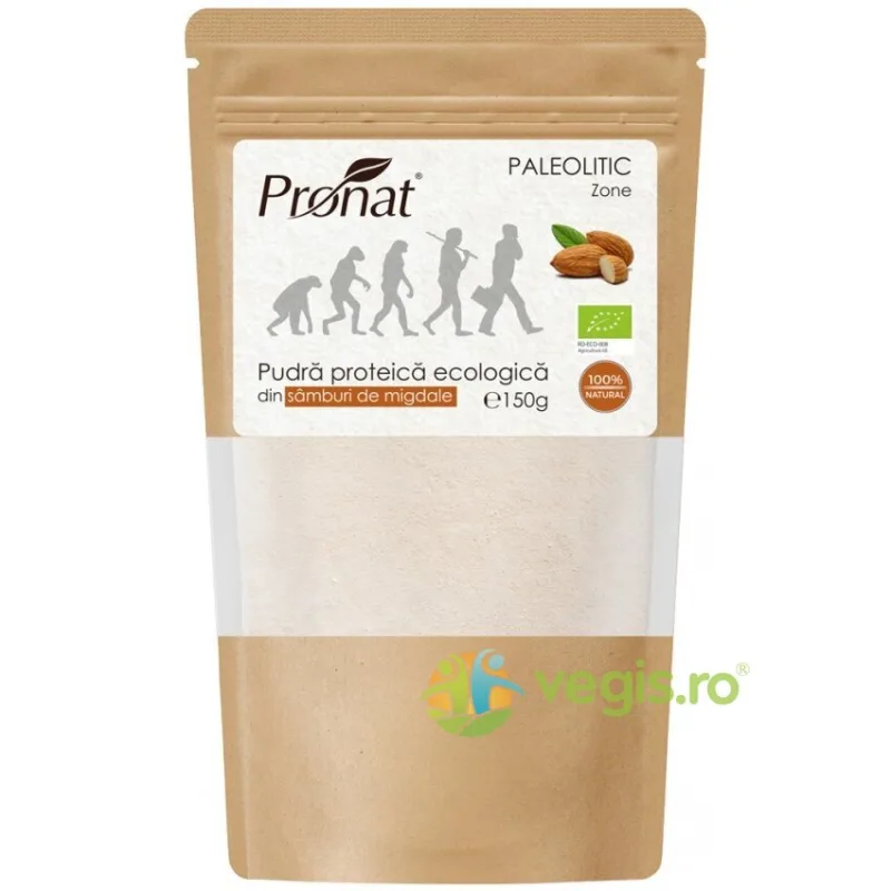 Pudra Proteica din Samburi de Migdale Ecologica/Bio 150g PRONAT — preț și oferte