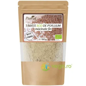 Tarate (Fibre) de Psyllium Macinate Fin Ecologice/Bio 180g