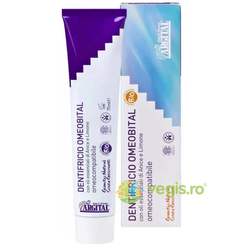Pasta de Dinti Homeopatica Omeobital Bio 75ml ARGITAL — preț și oferte