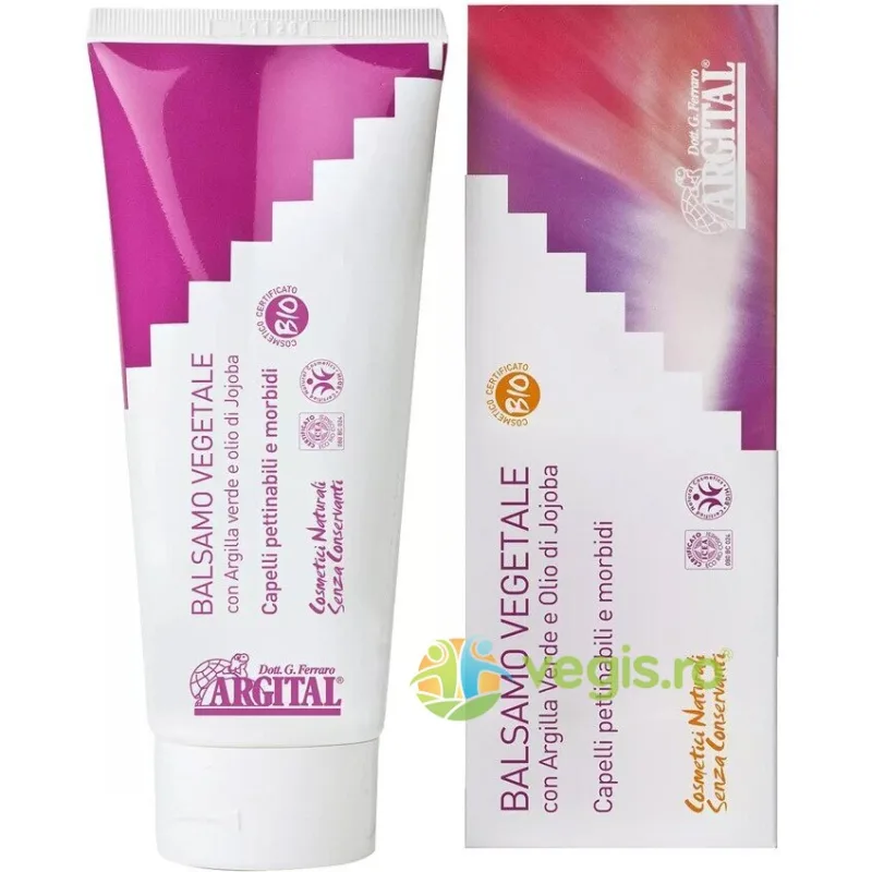 Balsam Vegetal pentru Par cu Argila Verde si Ulei de Jojoba Bio 200ml ARGITAL — preț și oferte