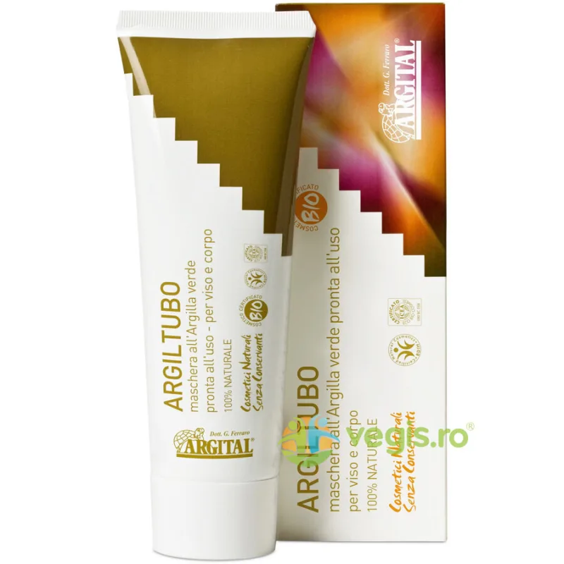 Masca cu Argila Verde ArgilTubo Bio 250 ml ARGITAL — preț și oferte