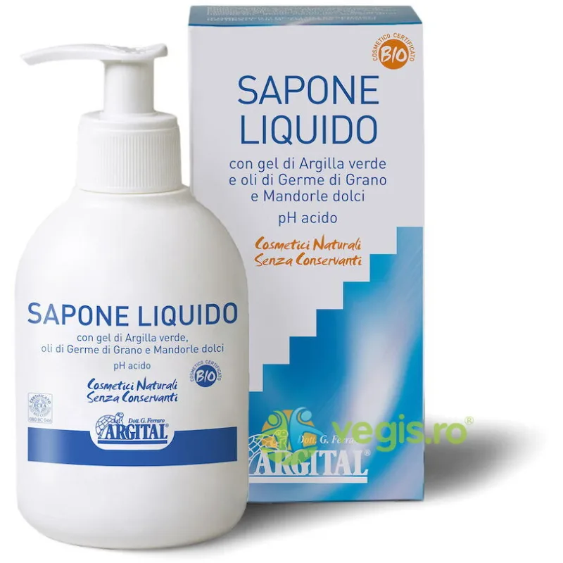 Sapun Lichid cu Argila Verde si Ulei din Germeni de Grau Bio 250ml ARGITAL — preț și oferte