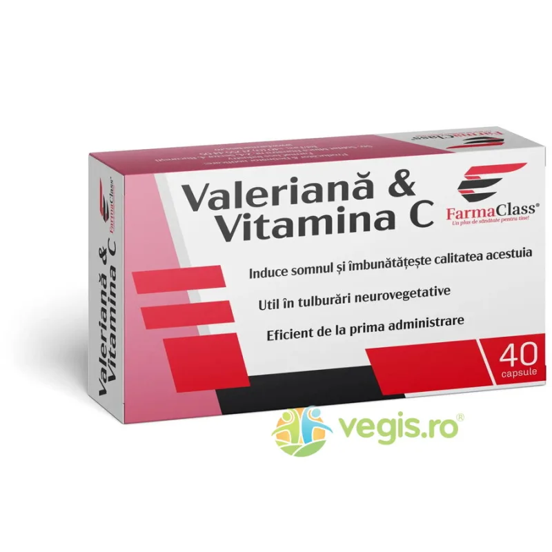 Valeriana si Vitamina C 40cps Farmaclass — preț și oferte