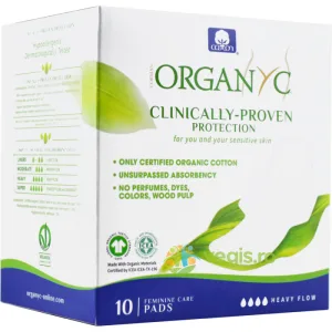 Absorbante Intime din Bumbac Organic pentru Noapte 10buc