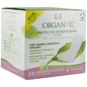 Absorbante Zilnice Subtiri din Bumbac Organic 24buc