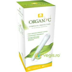 Tampoane Regular din Bumbac Organic cu Aplicator 16 buc