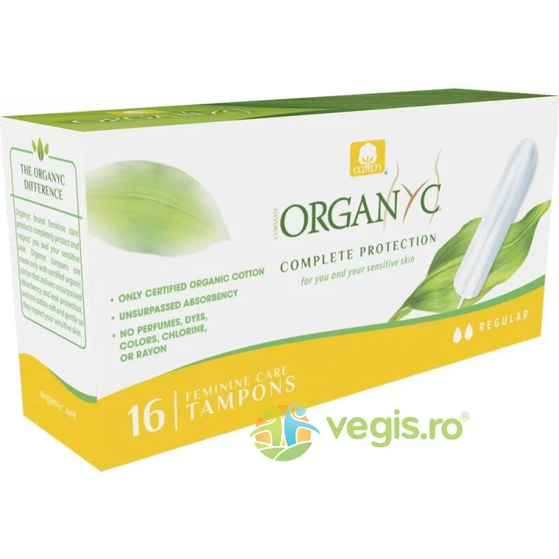 Tampoane din Bumbac Organic Regular 16buc ORGANYC — preț și oferte