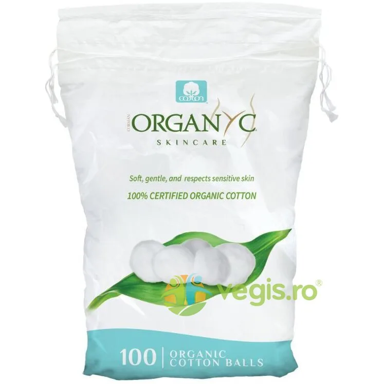 Bile de Vata din Bumbac Organic 100buc ORGANYC — preț și oferte
