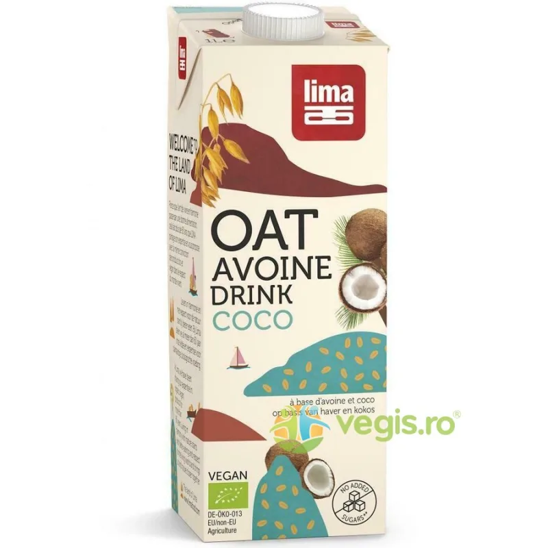 Bautura Vegetala de Ovaz cu Cocos Ecologic/Bio 1L LIMA — preț și oferte