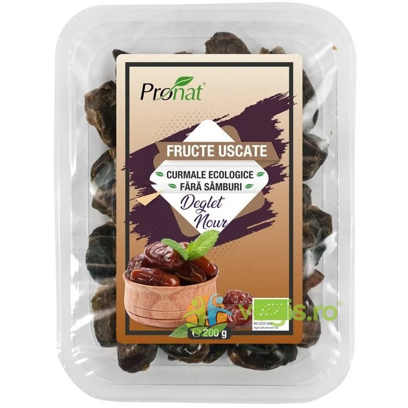 Curmale fara Samburi Ecologice/Bio 200g PRONAT — preț și oferte