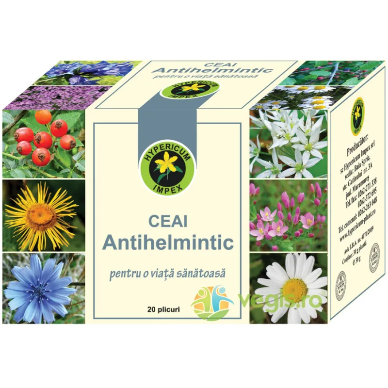 Ceai Antihelmintic 20dz Hypericum — preț și oferte