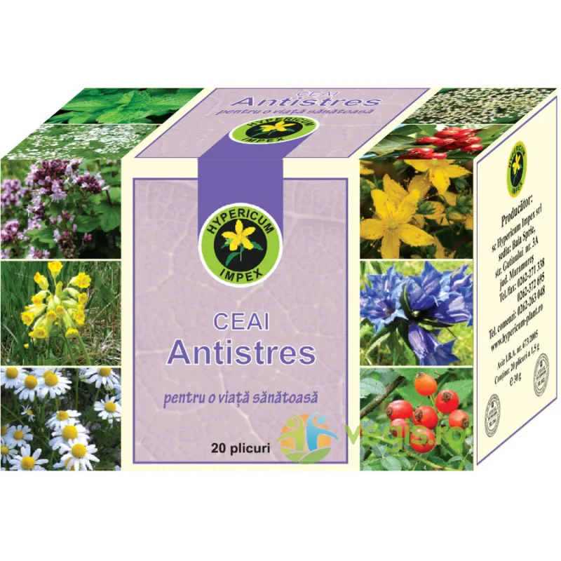 Ceai Antistres 20dz Hypericum — preț și oferte