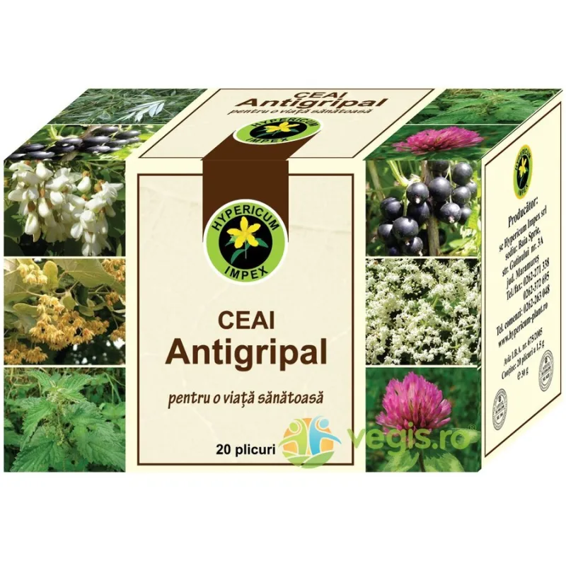 Ceai Antigripal 20dz Hypericum — preț și oferte