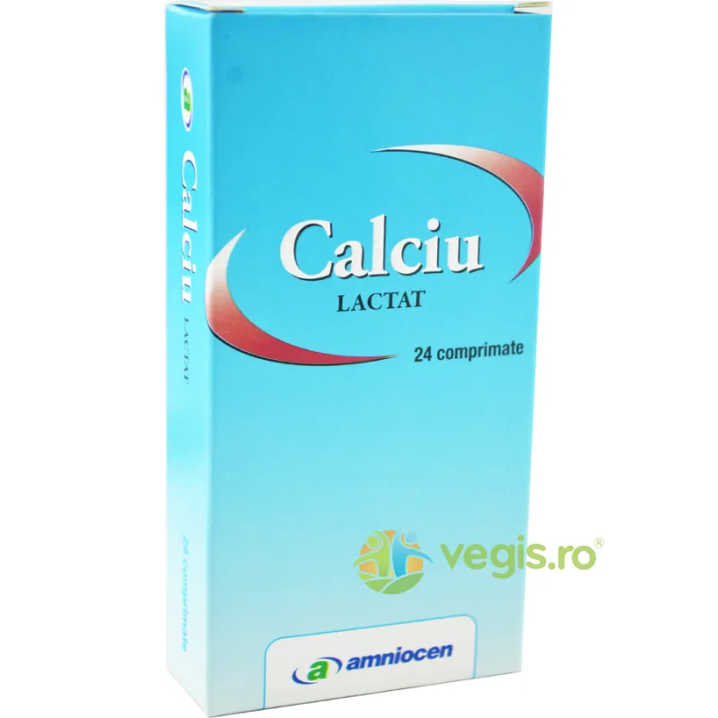 Calciu Lactat 24cpr AMNIOCEN — preț și oferte
